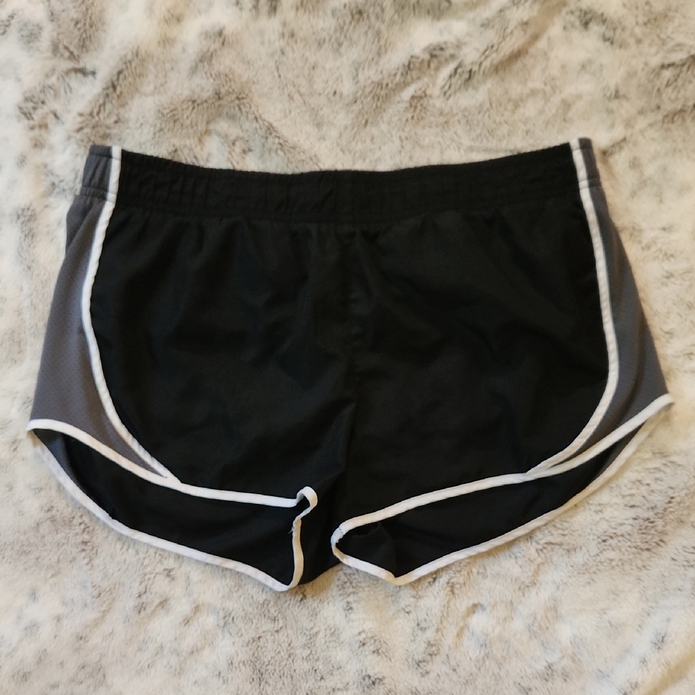 Black and Gray Women's Athletic Shorts